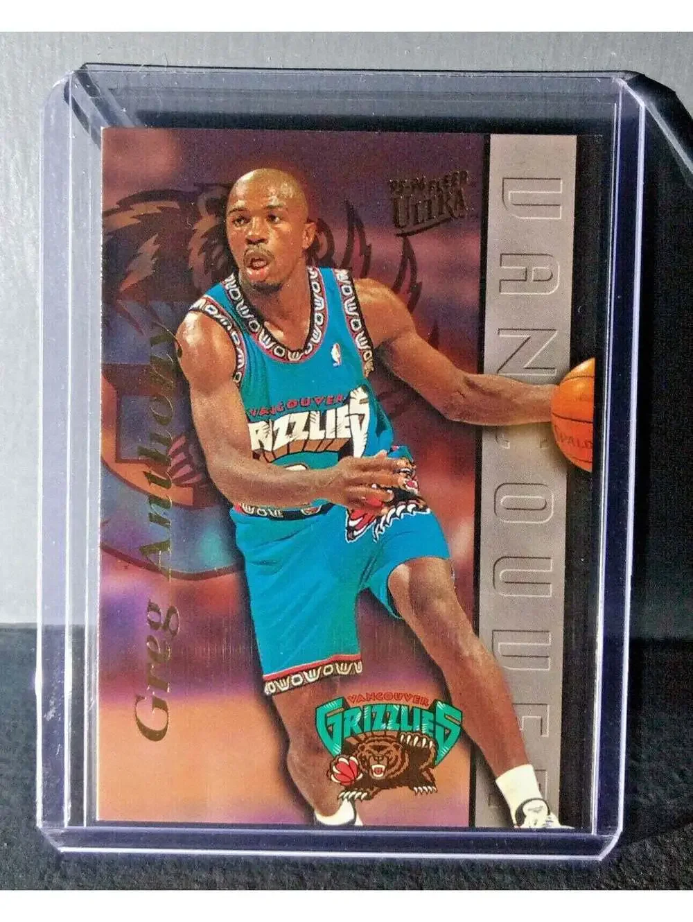 1995-96 Greg Anthony Fleer Ultra #255 Grizzlies Expansion Team Basketball Card